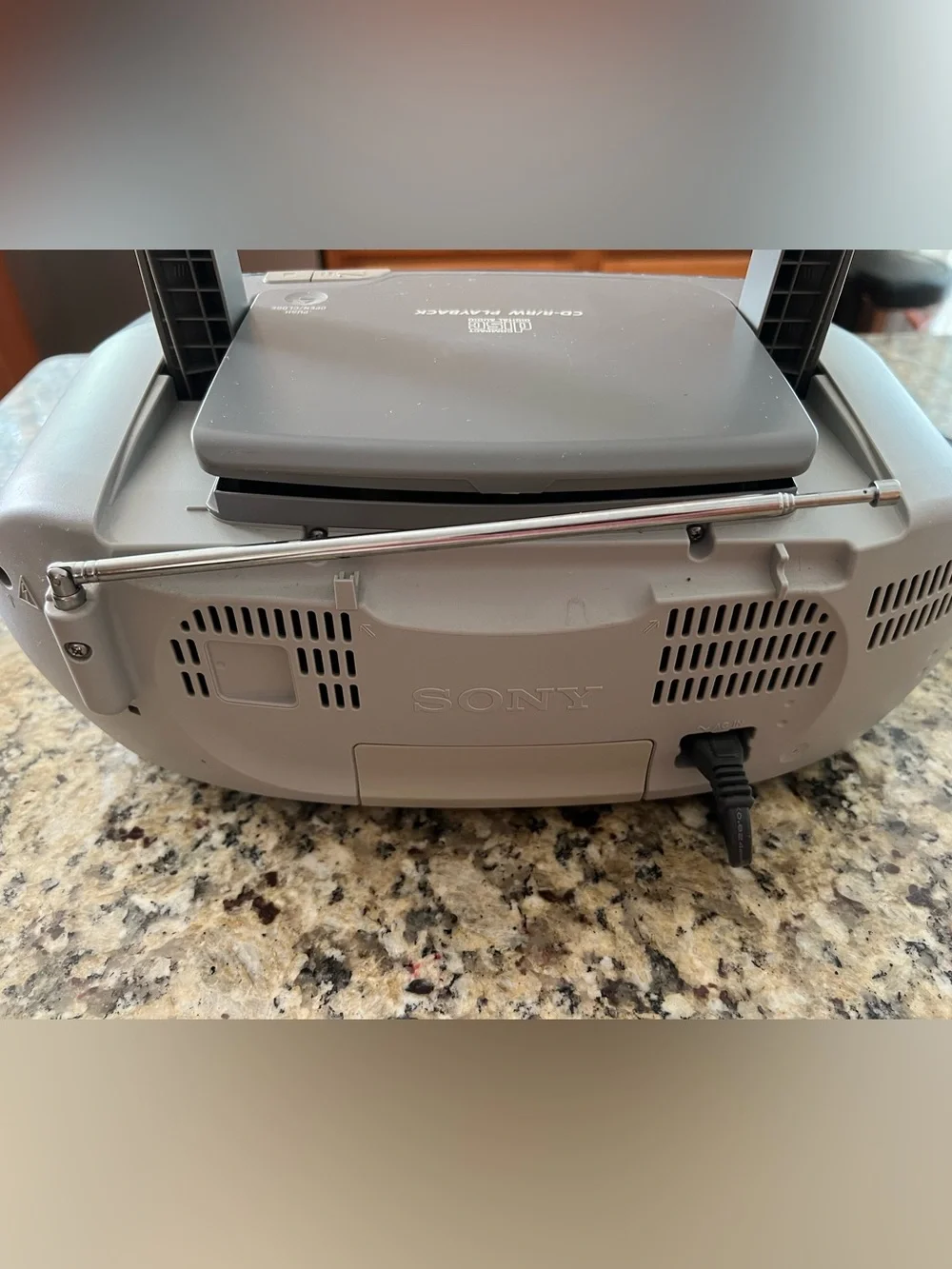 Sony CFD-S01 CD Player Boombox AM FM Radio Cassette WORKING Battery or Plug In